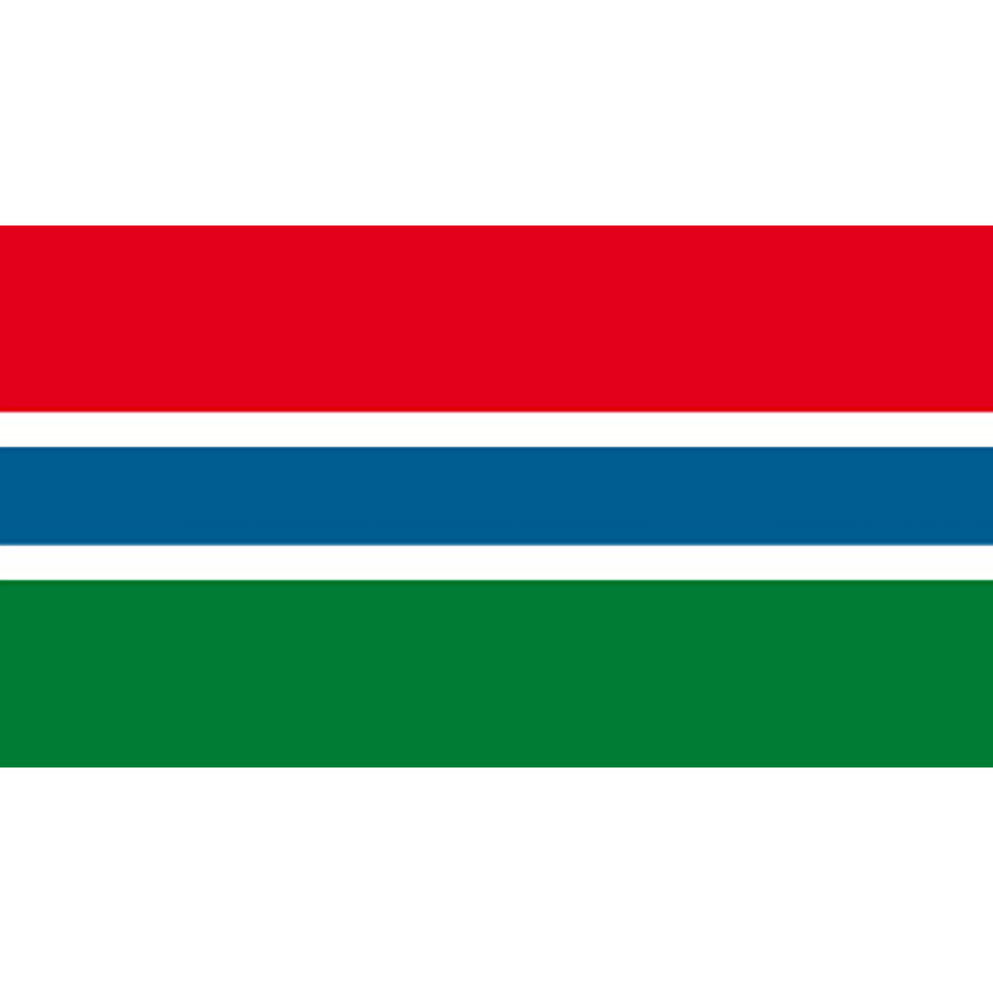 Official flag of Gambia