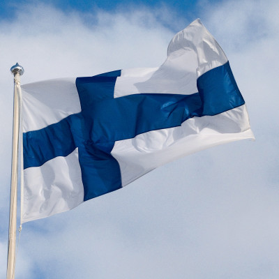 Finlands flagga för flaggstänger
